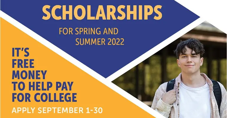 Scholarship application for fall is september 1-30