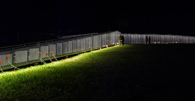 The wall that heals at night