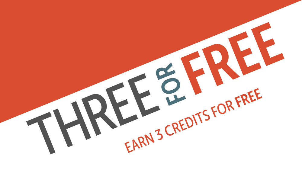 Three for Free graphic