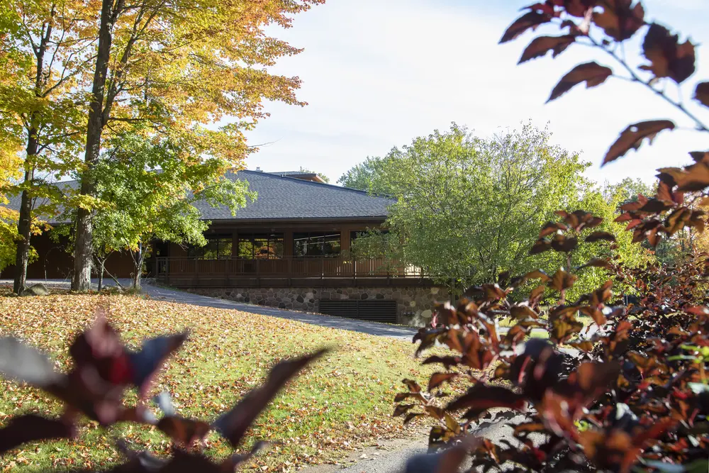 Lakeside center in the fall