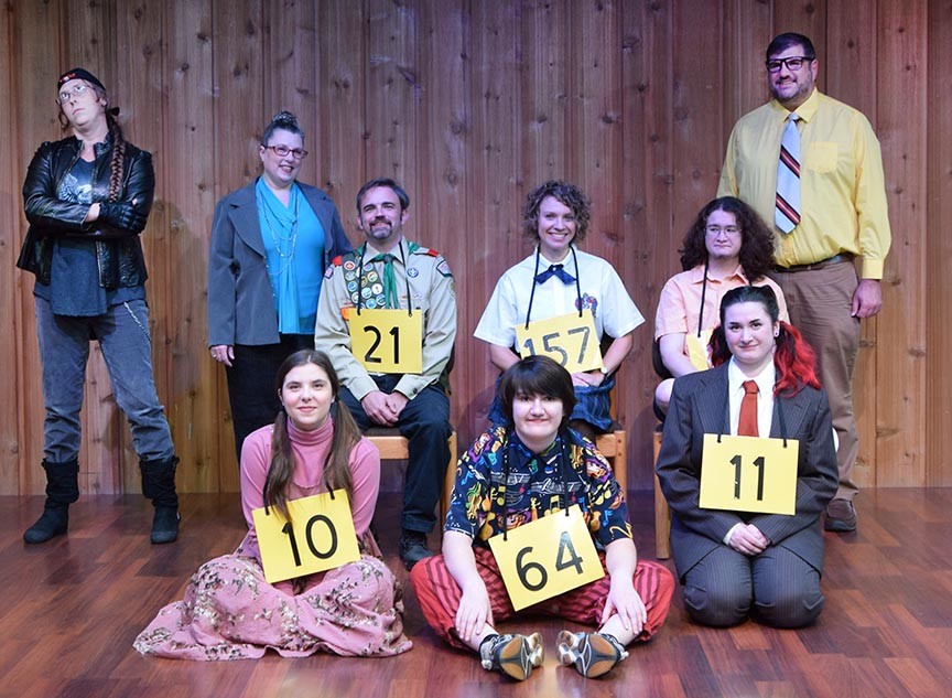 cast of the Putnam National Spelling Bee production by Nicolet Live