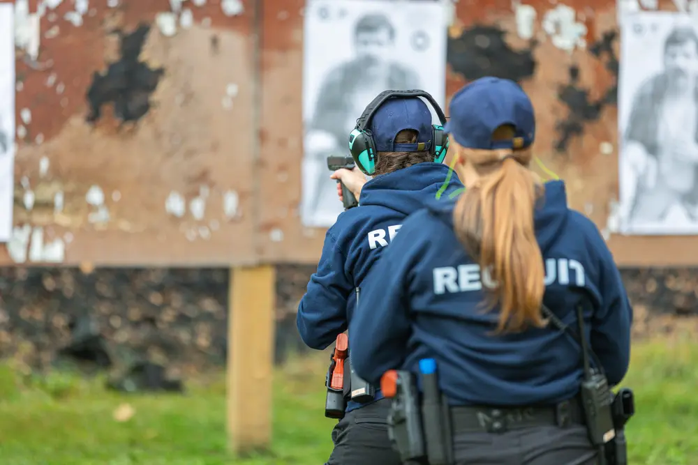 recruit academy students target practice