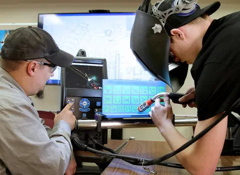 Arc welder simulator