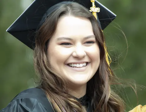 close up image of graduate
