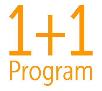 1+1 Program infographic