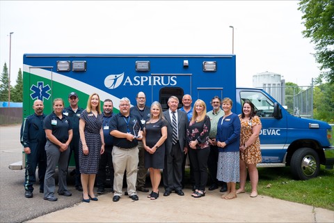  Nicolet College Foundation Honors Aspirus MedEvac with  Friends and Partners Award 