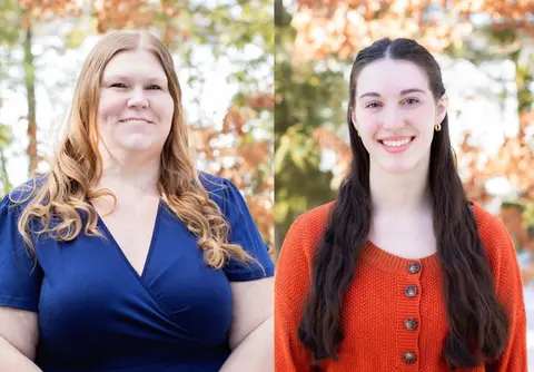 Nicolet College Ambassadors Kailey Kupfer and Keely Coffman.