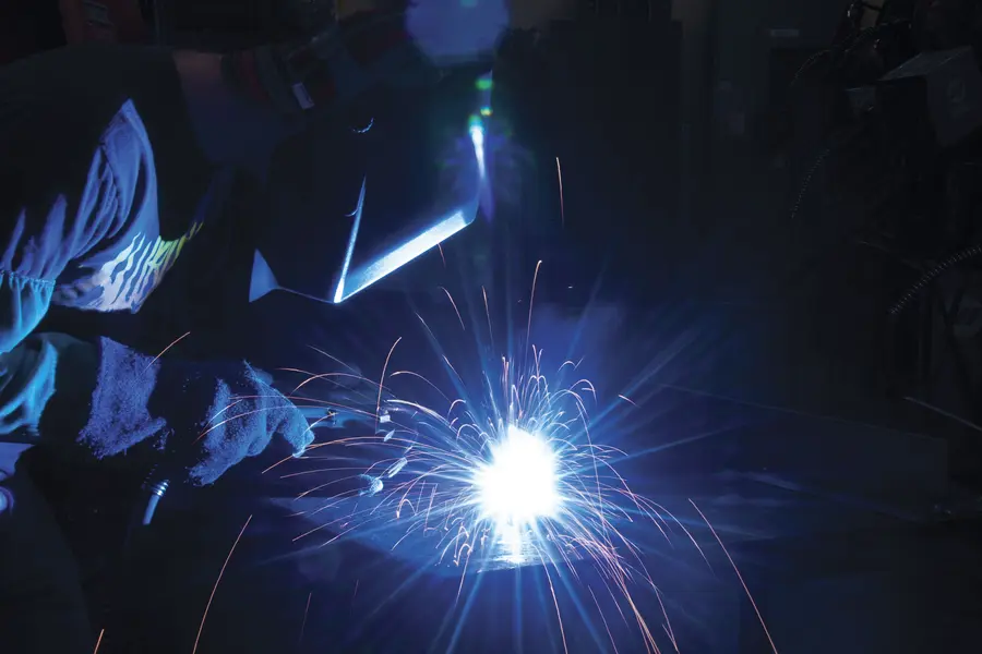 Man welding